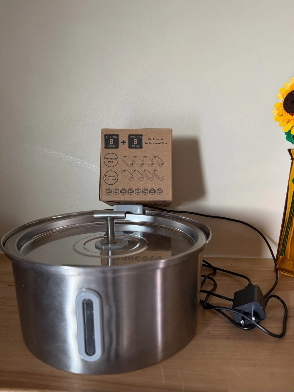 Stainless Steel Electric Pet Water Fountain